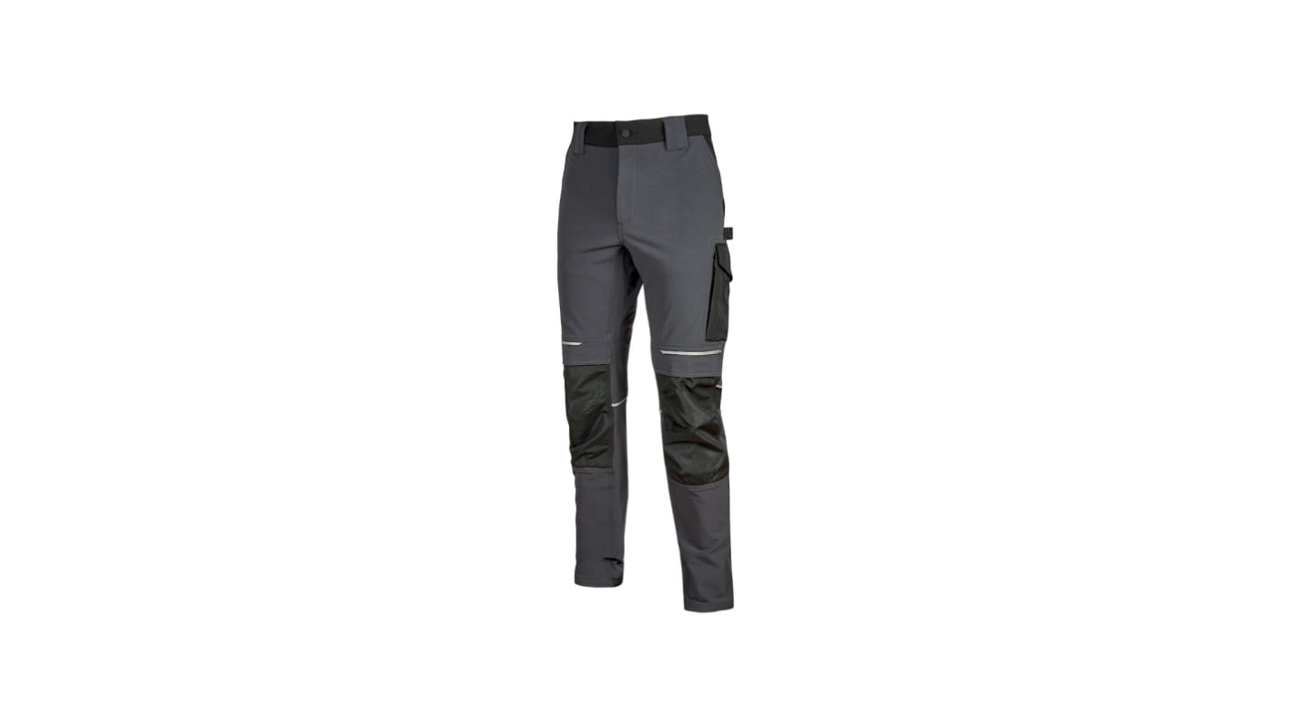 U Group Performance Grey Men's 100% Polyester Water Repellent Work Trousers 41 → 44in, 104 → 122cm Waist