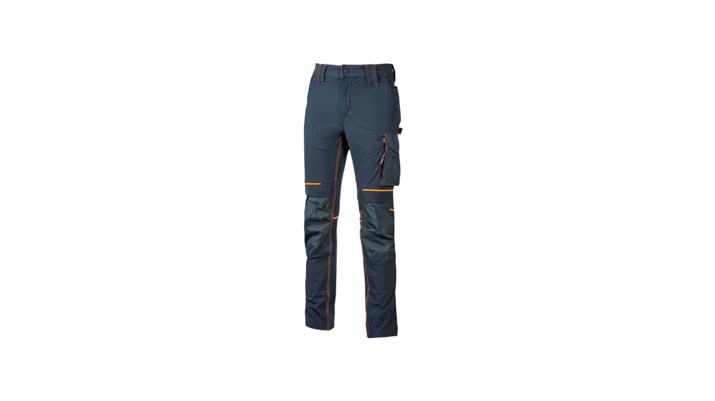 Pantalones de trabajo para Hombre, pierna 35plg, Azul, Hidrófugo, 100 % poliéster Performance 46 → 50plg 130