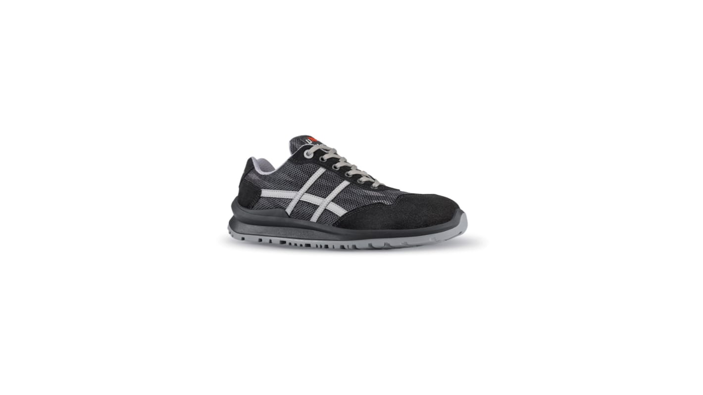UPower FANGIO Men's Black Aluminium Toe Capped Safety Shoes, UK 9, EU 43