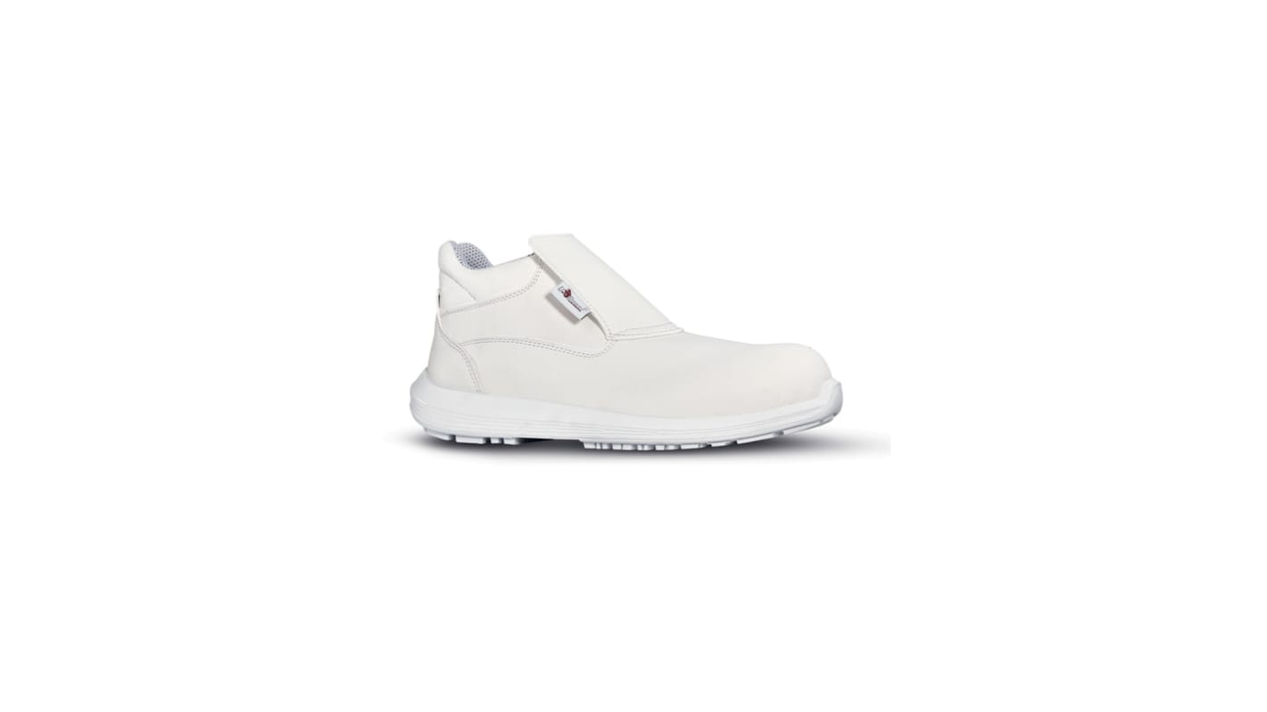 UPower SHINE Unisex White Composite Toe Capped Safety Shoes, UK 11, EU 46