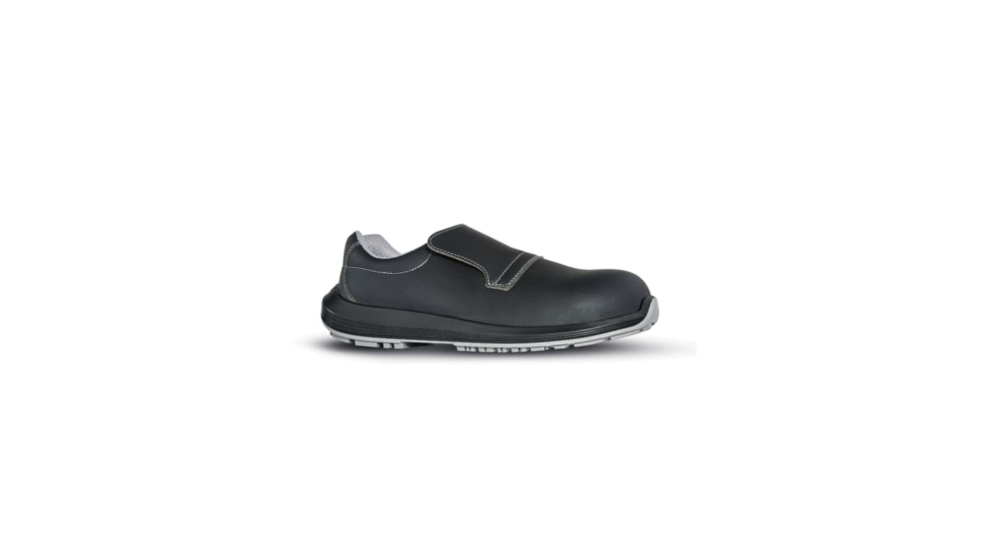 U Group White68 & Black Unisex Black Composite Toe Capped Low safety shoes, UK 9, EU 43
