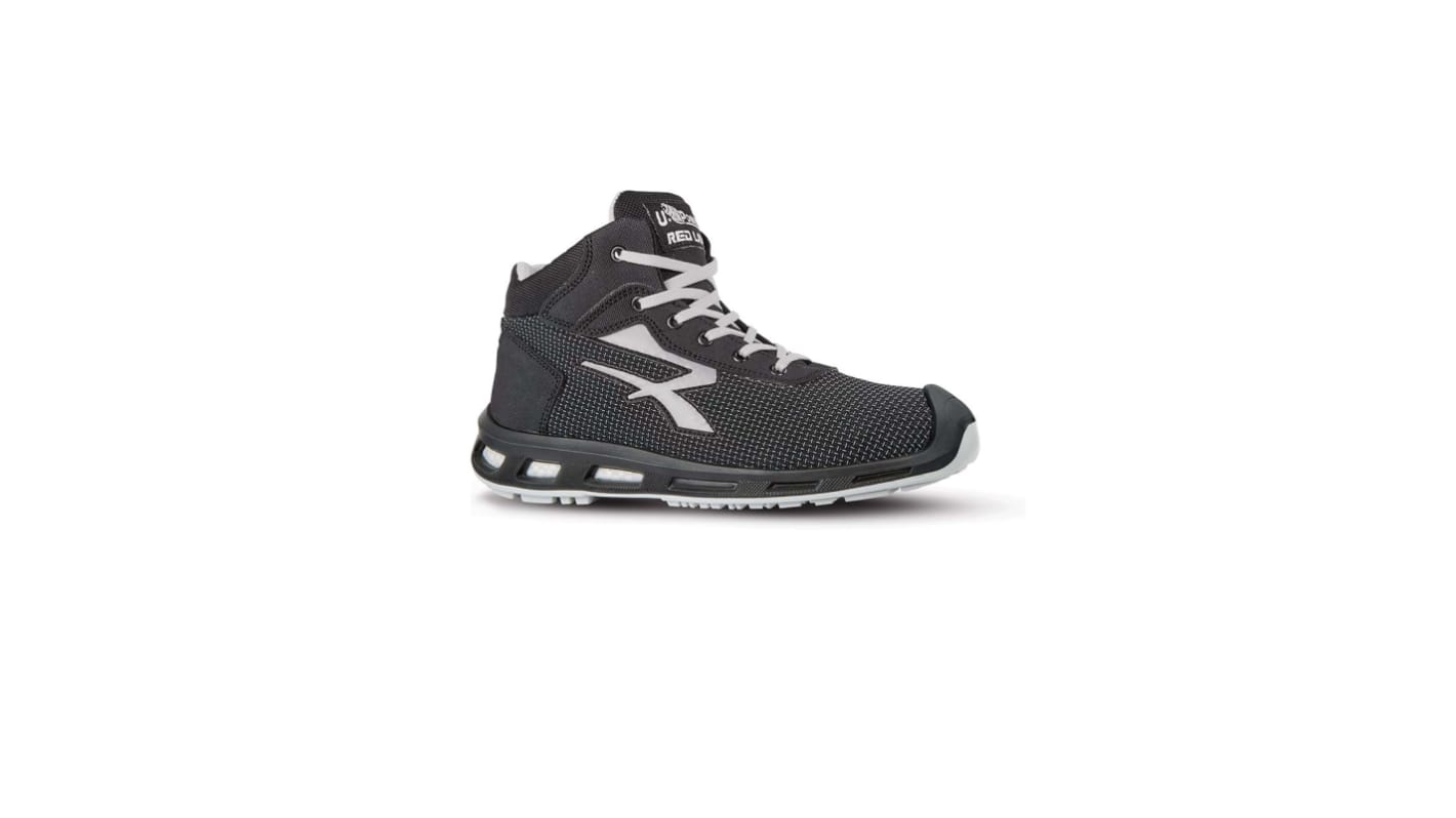UPower STEGO Unisex Black Aluminium Toe Capped Safety Shoes, UK 2, EU 35