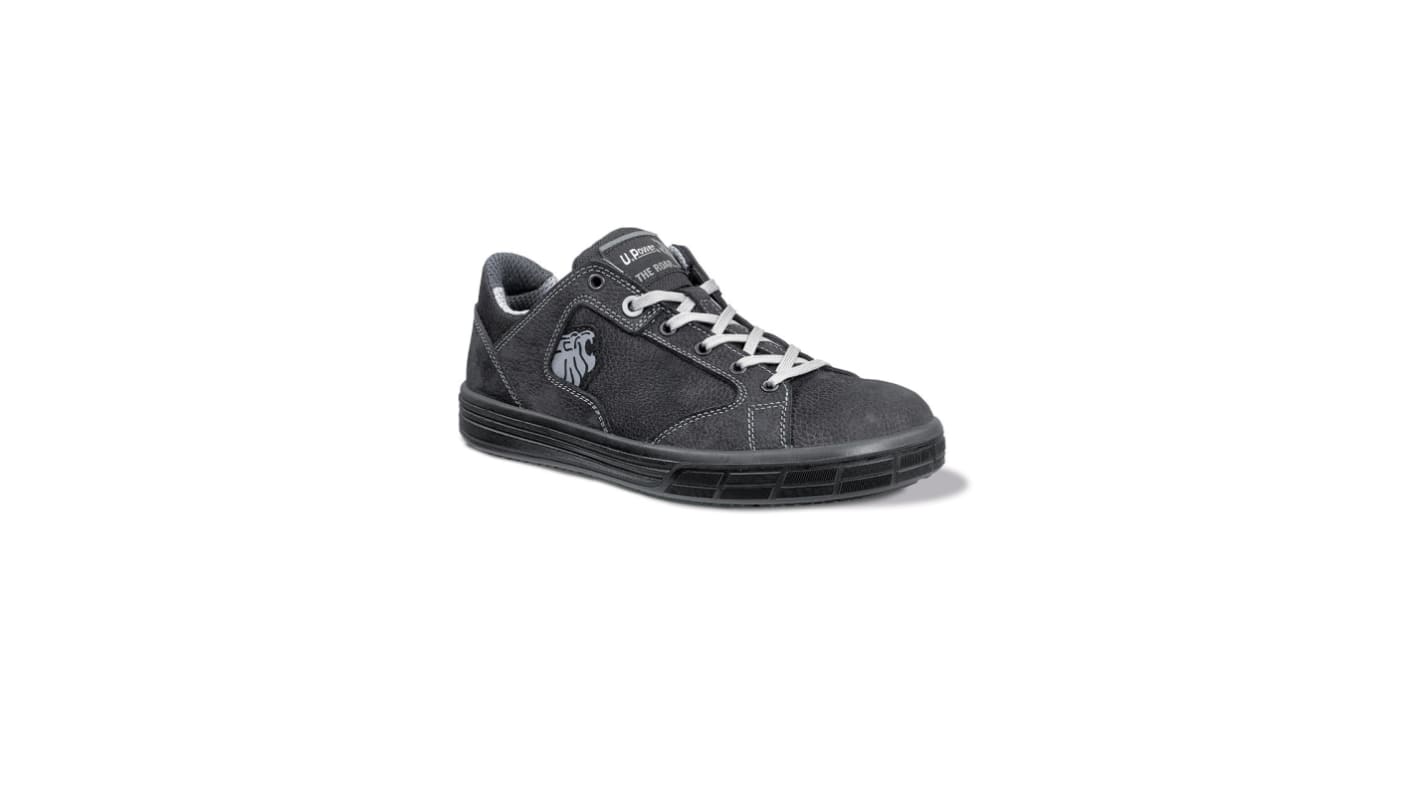 U Group The Roar Unisex Black Aluminium Toe Capped Safety Shoes, UK 3, EU 36