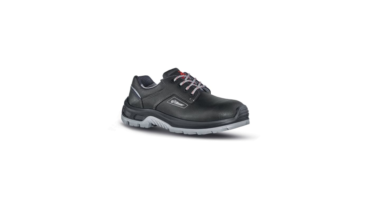 U Group Concept Plus Unisex Black Composite Toe Capped Low safety shoes, UK 4, EU 37