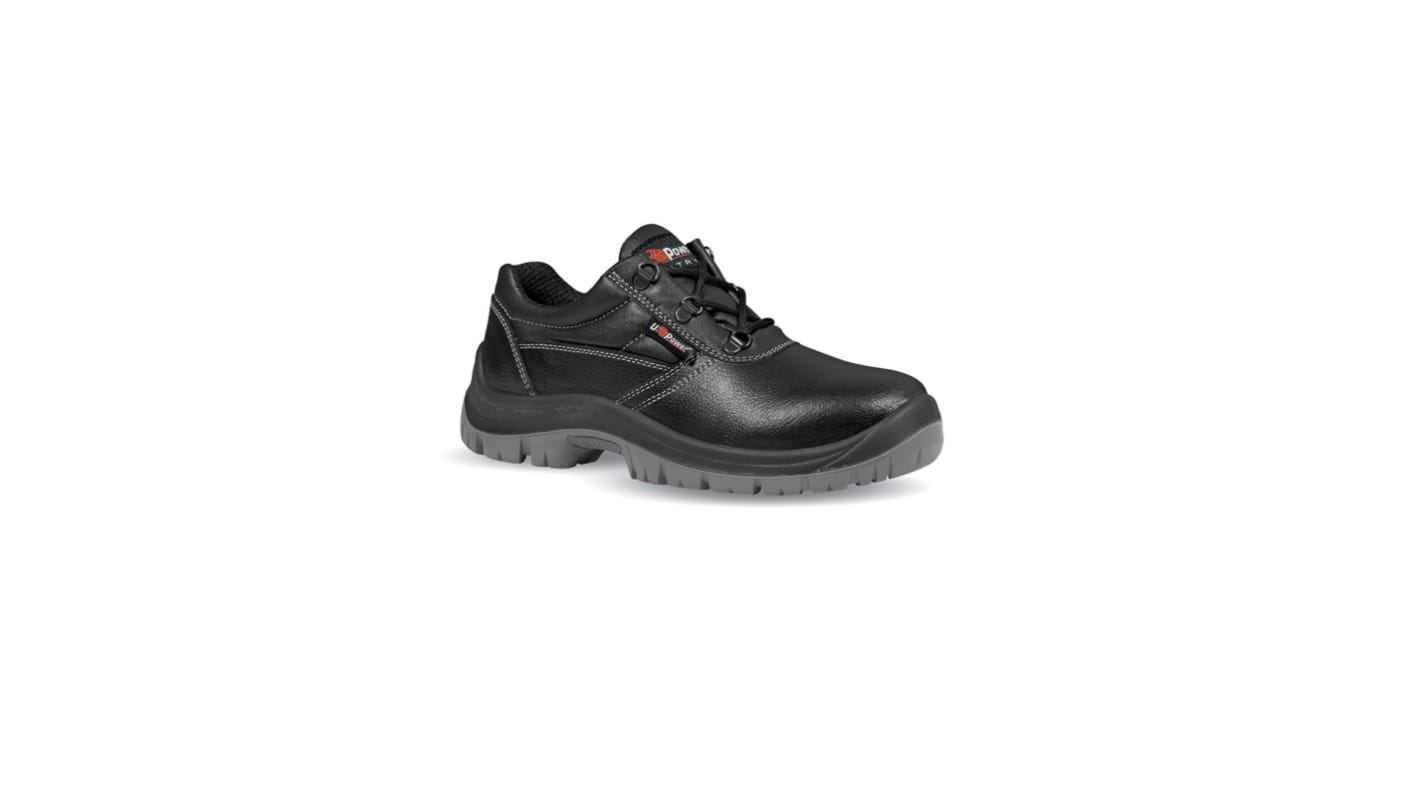 U Group Entry Unisex Black Stainless Steel Toe Capped Low safety shoes, UK 3, EU 36