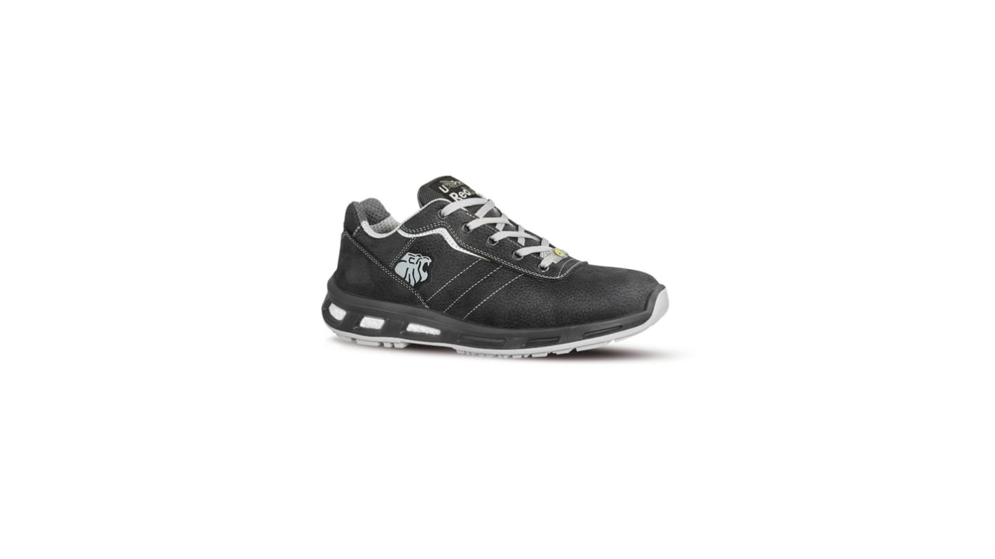 UPower CLUB Unisex Black Aluminium Toe Capped Safety Shoes, UK 6.5, EU 40