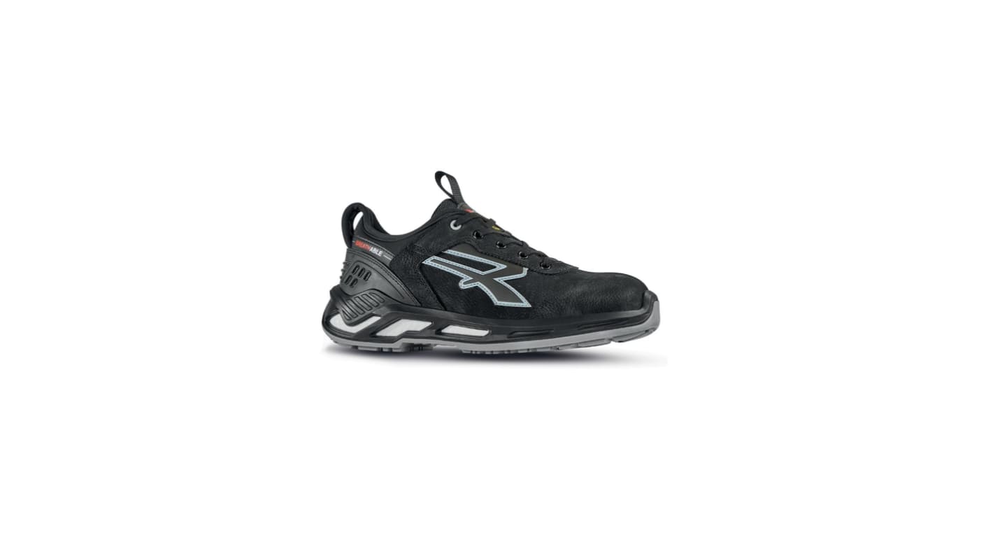 UPower RUSH Unisex Black Aluminium Toe Capped Safety Shoes, UK 13, EU 48