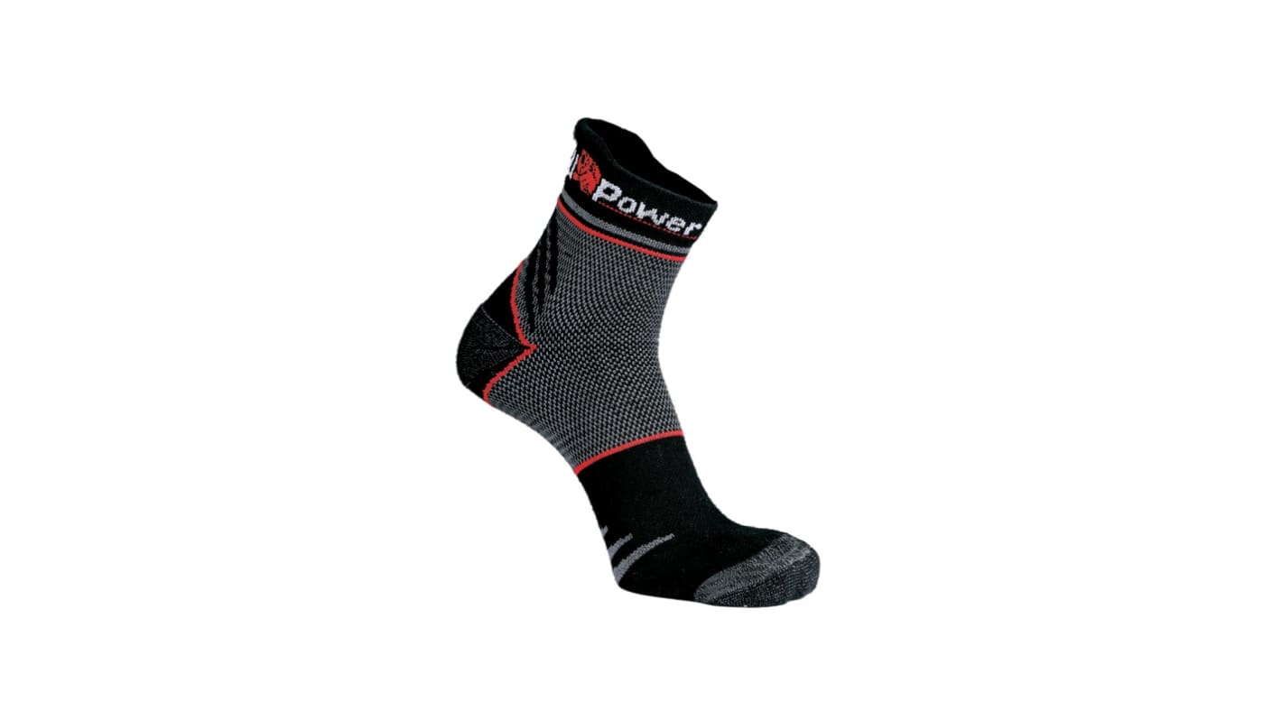 U Group Socken, 6 % Polyester, 10 % Nylon, 14 % Elastan, 70 % Polyester Schwarz, Größe 36 → 39