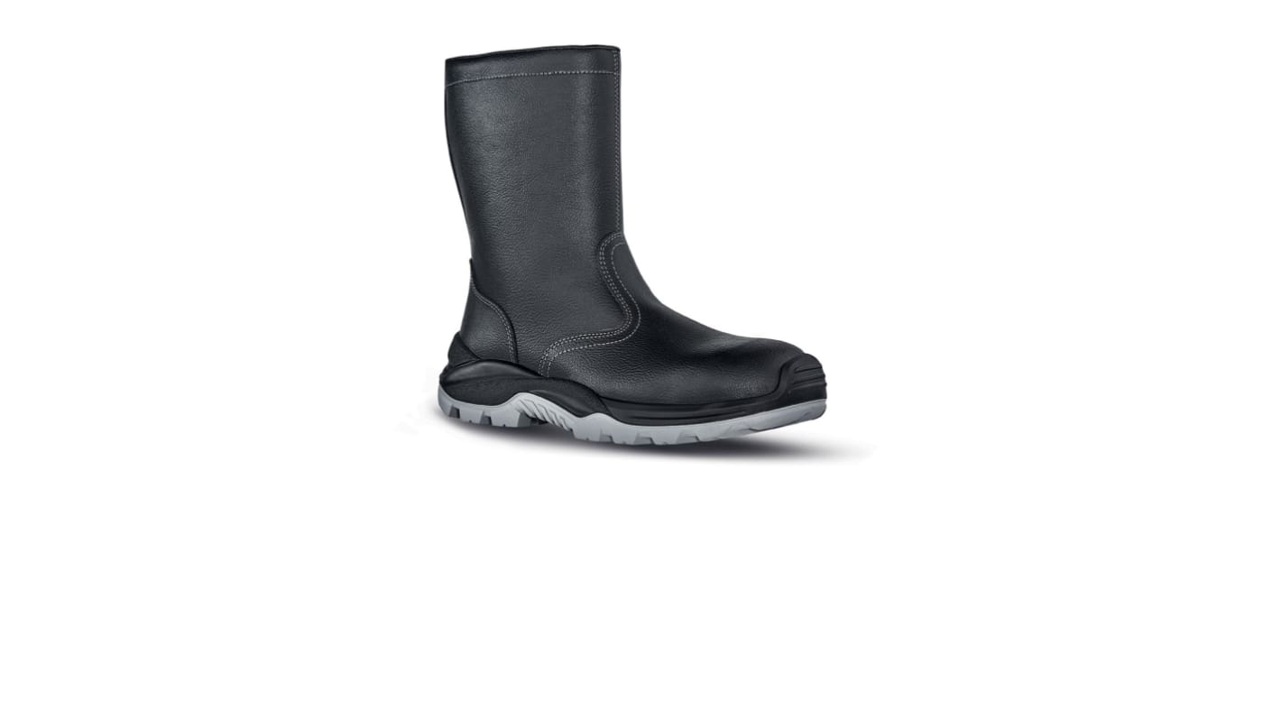 U Group Step One Herren Sicherheitsstiefel Schwarz, mit Zehen-Schutzkappe, Größe 45 / UK 10.5, EN20345 S3