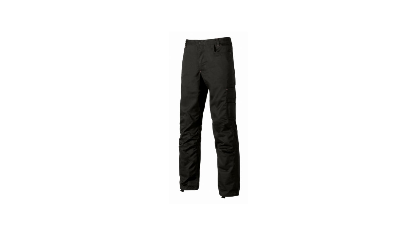 UPower Smart Unisex Hose , 35 % Baumwolle, 65 % Polyester Schwarz Atmungsaktiv, Größe 94-98cm / 37-39Zoll