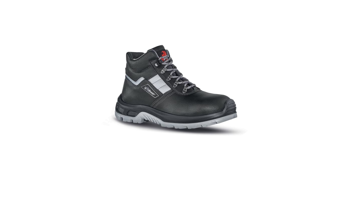 U Group Concept Plus Men's Black Composite Toe Capped Ankle Safety Boots, UK 2, EU 35