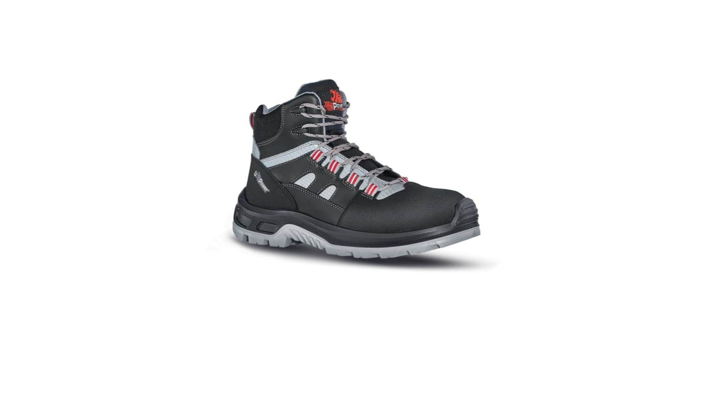 UPower CROSS Black Composite Toe Capped Men's Ankle Safety Boots, UK 12, EU 47