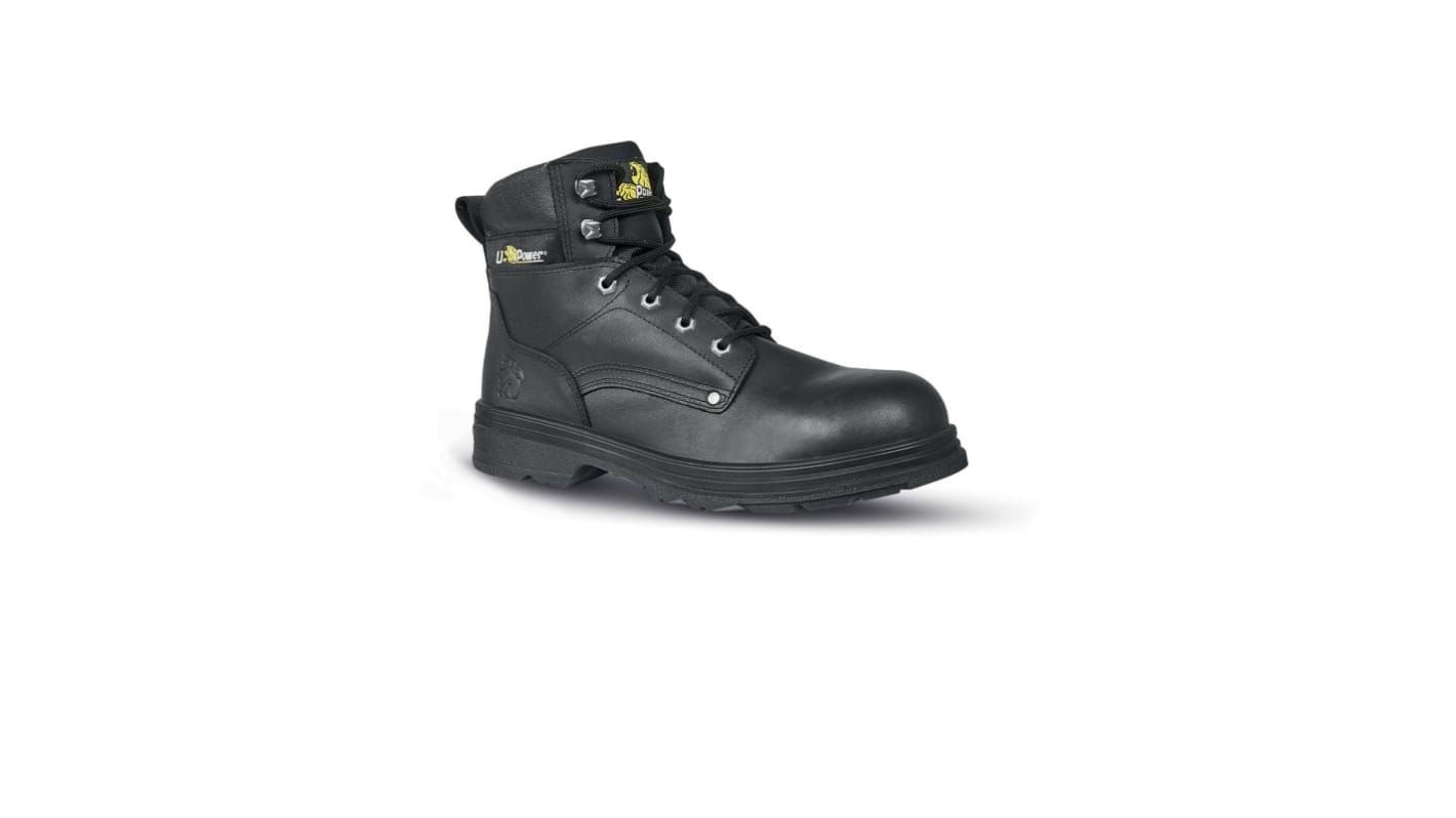 U Group Concept M Unisex Black Composite Toe Capped Ankle Safety Boots, UK 8, EU 42