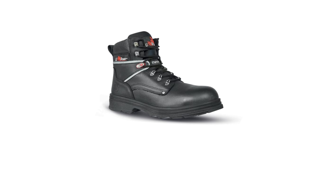 U Group Concept M Men's Black Composite Toe Capped Ankle Safety Boots, UK 9, EU 43