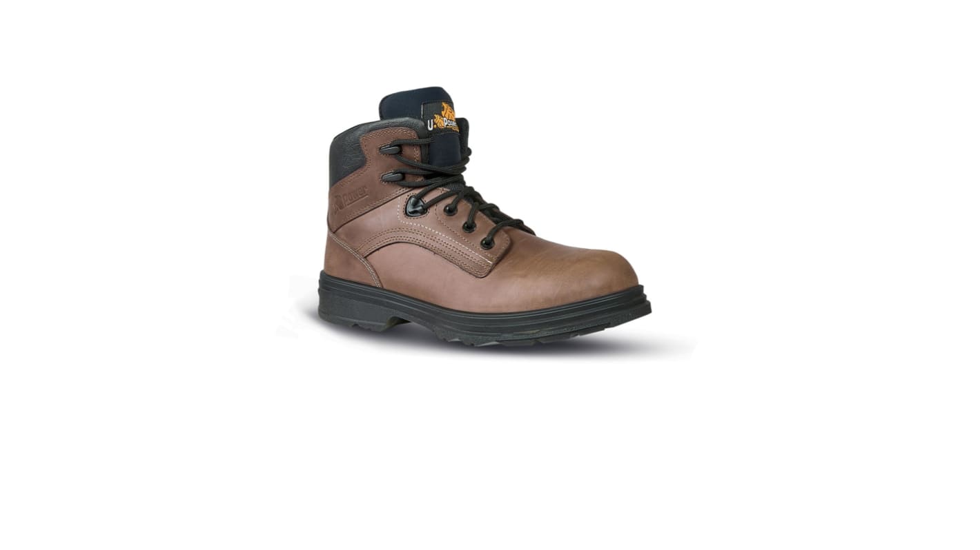 UPower TRIBAL Brown Composite Toe Capped Men's Ankle Safety Boots, UK 11, EU 46