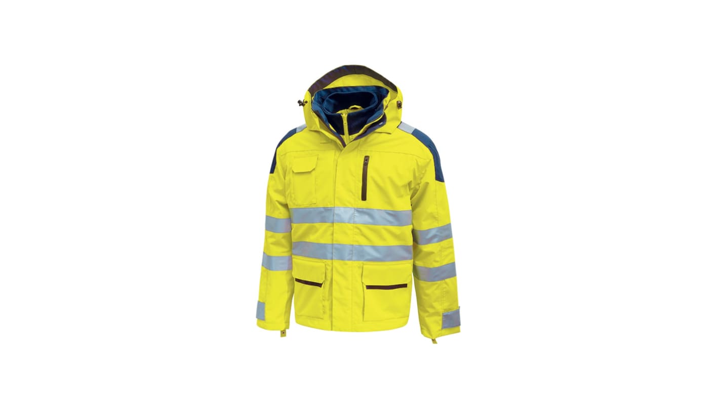 UPower Hi - Light Yellow, Breathable, Waterproof Parka Jacket, S