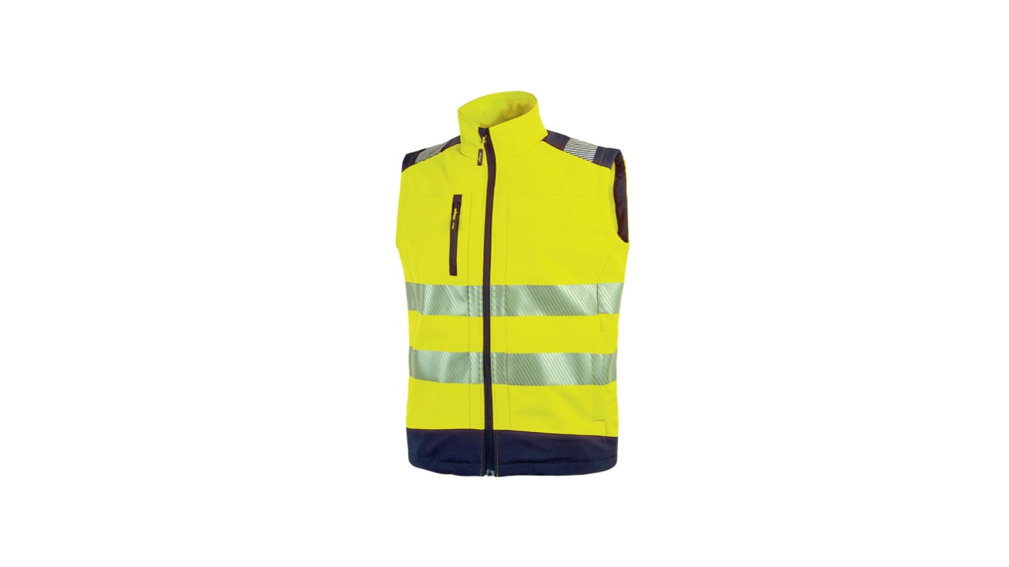 Chaqueta alta visibilidad Unisex U Group de color Amarillo, talla 4XL