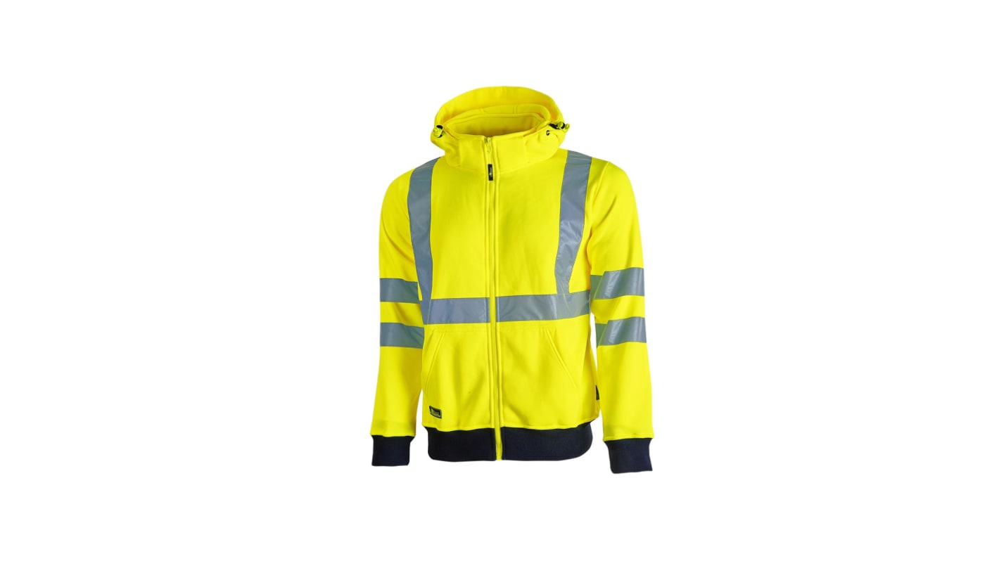 U Group Hi - Light Yellow 100% Polyester Hi Vis Jacket XXL