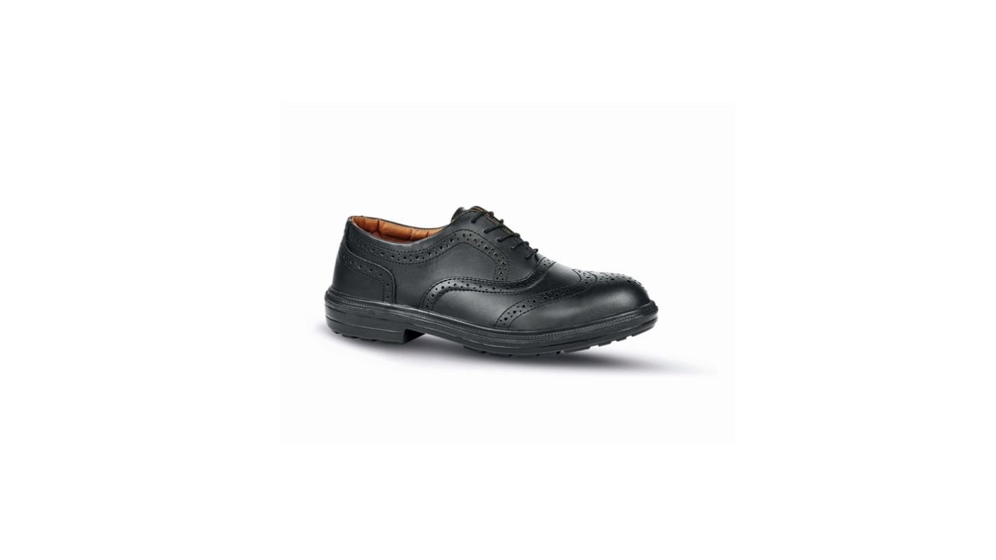 U Group U-Manager Men's Black Stainless Steel Toe Capped Safety Shoes, UK 5, EU 38