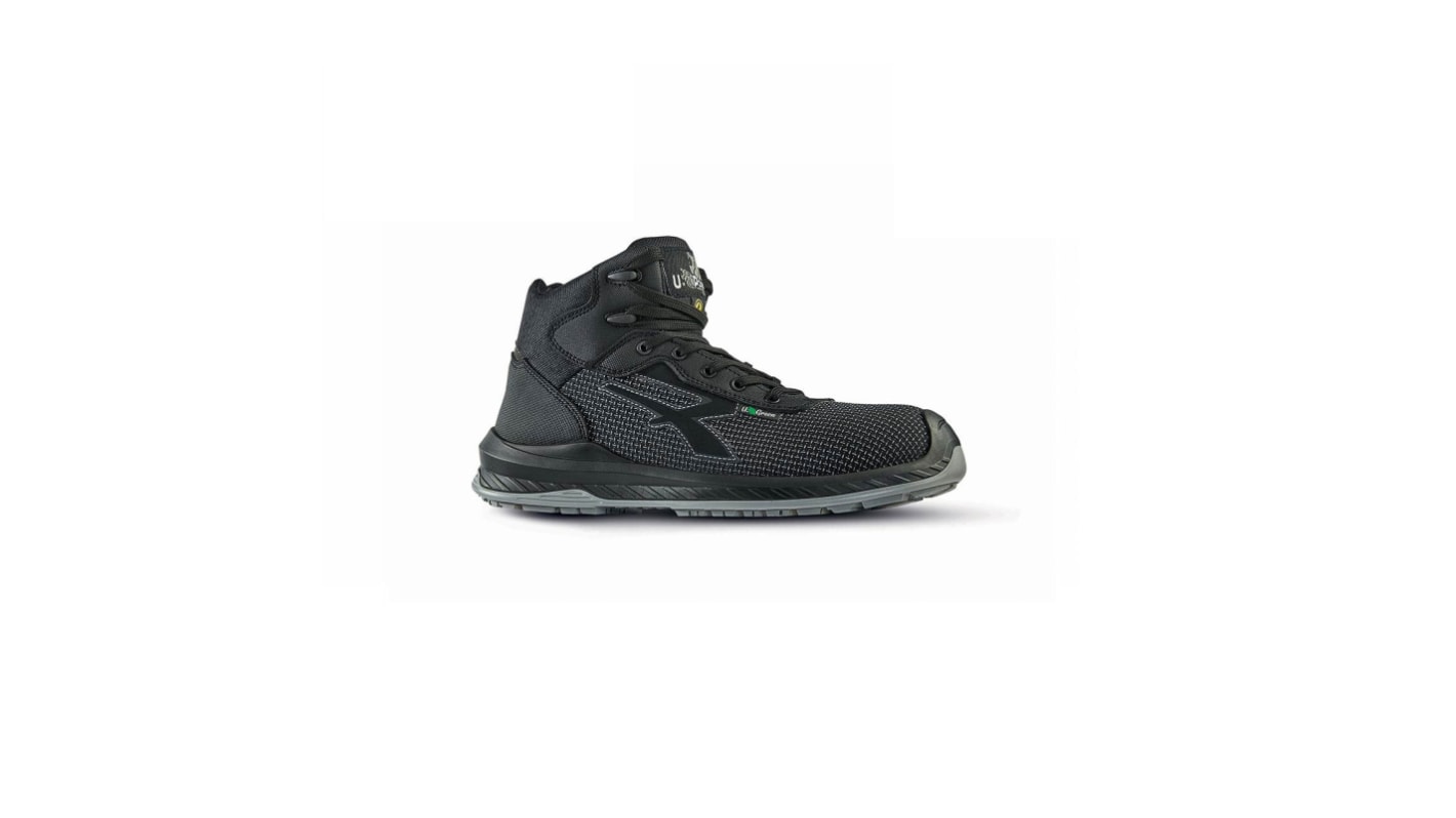 UPower LAND Unisex Black Composite Toe Capped Safety Shoes, UK 7, EU 41