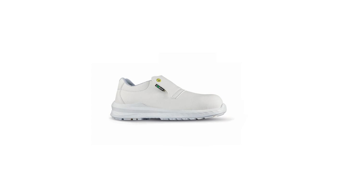 UPower CLIFF Unisex White Composite Toe Capped Safety Shoes, UK 2, EU 35