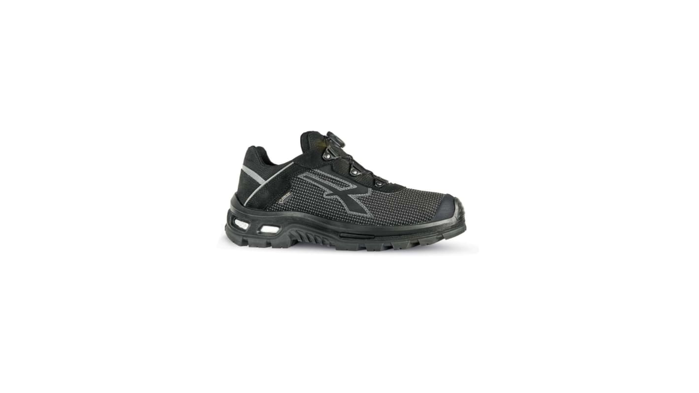 U Group Gore - Tex, Red Over Men's Black Aluminium Toe Capped Safety Shoes, UK 9, EU 43