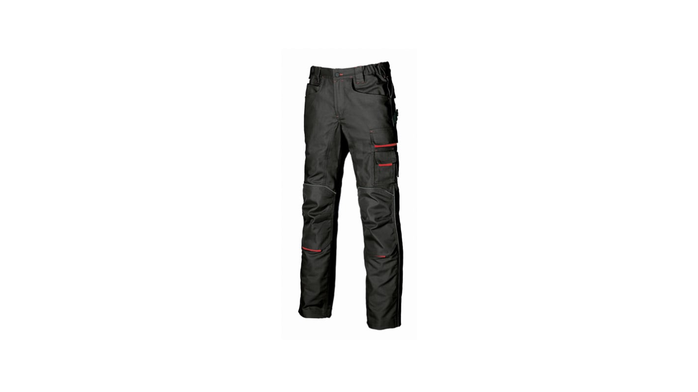 U Group Don't worry Black 's 40% Polyester, 60% Cotton Durable Trousers 32-34in, 82-86cm Waist