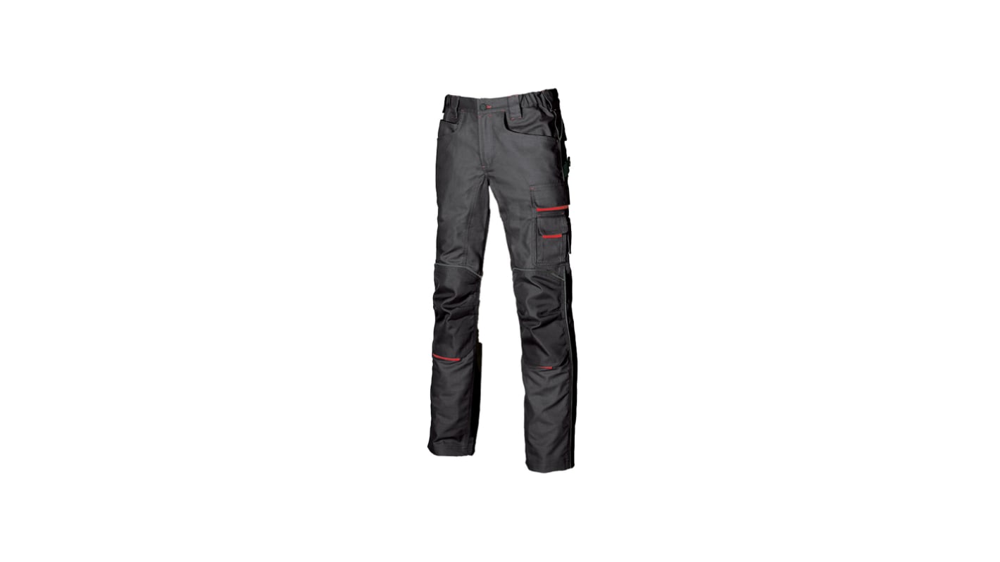 U Group Don't worry Grey 's 40% Polyester, 60% Cotton Durable Trousers 29-31in, 74-78cm Waist
