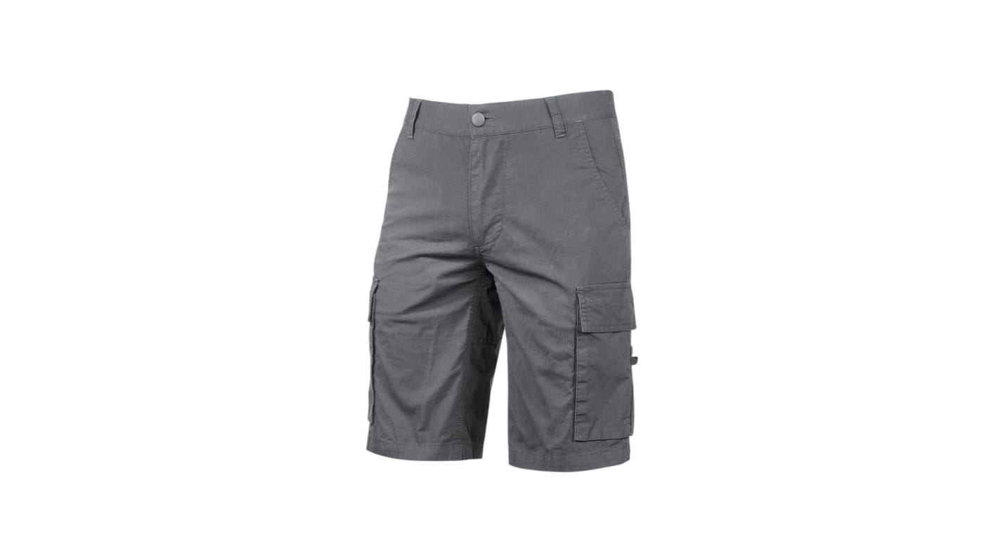 U Group Enjoy Grey 3% Spandex, 97% Cotton Work shorts