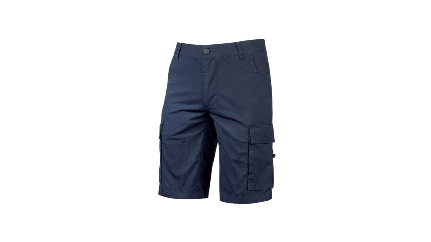 U Group Enjoy Blue 3% Spandex, 97% Cotton Work shorts