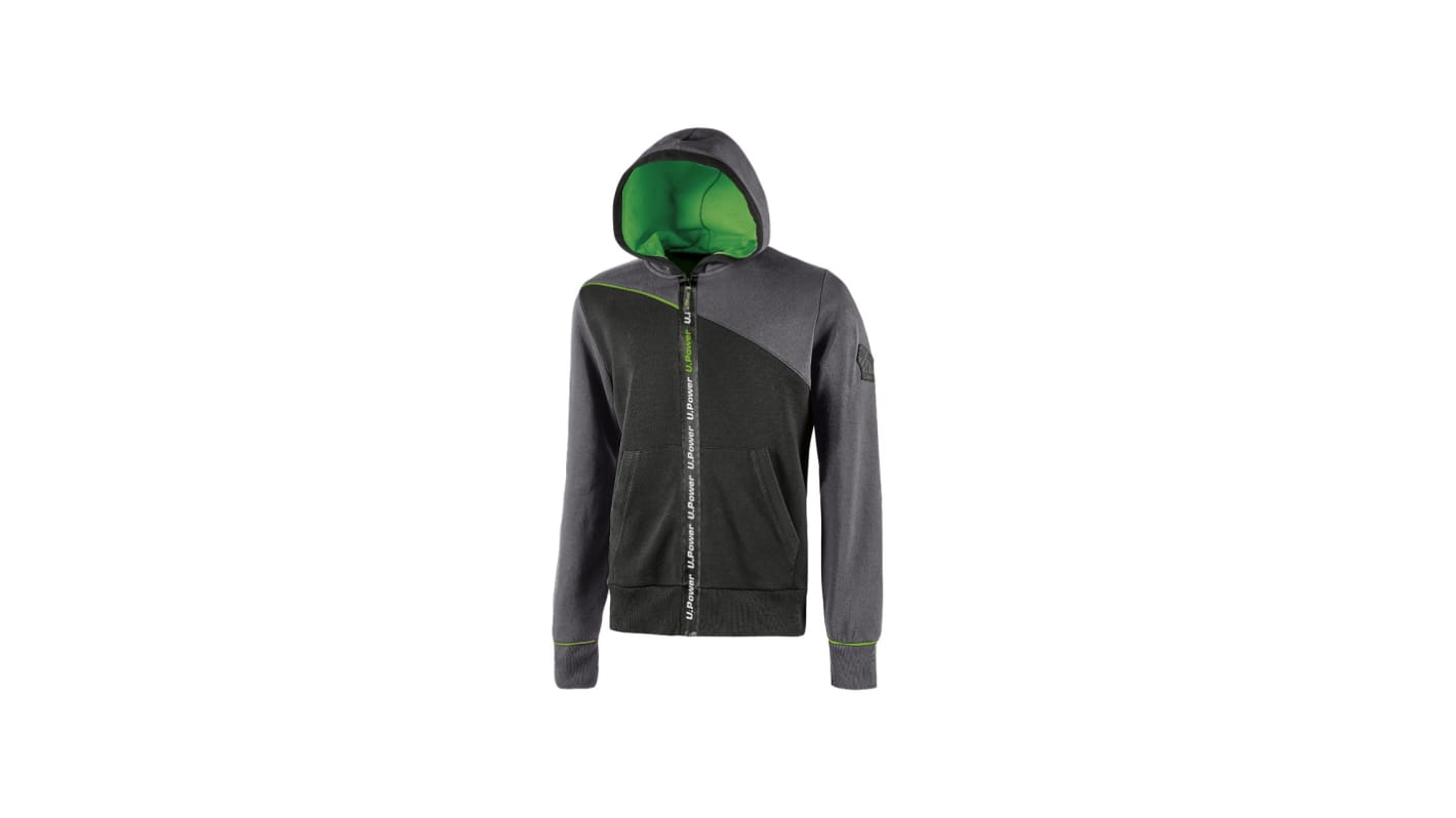 UPower JUPITER Grey 35% Polyester, 65% Cotton Men Work Hoodie XL