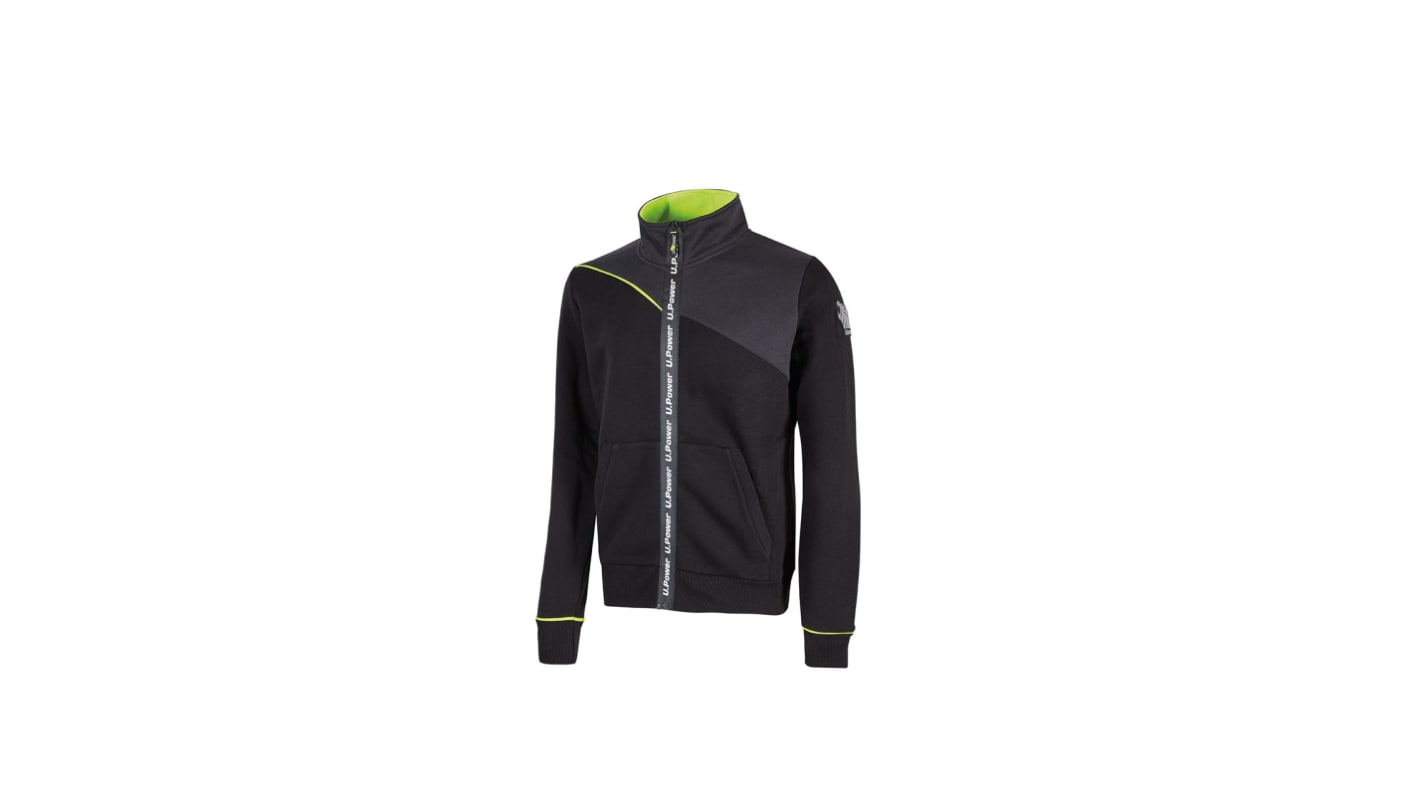 UPower URANUS Black 35% Polyester, 65% Cotton Work Hoodie M