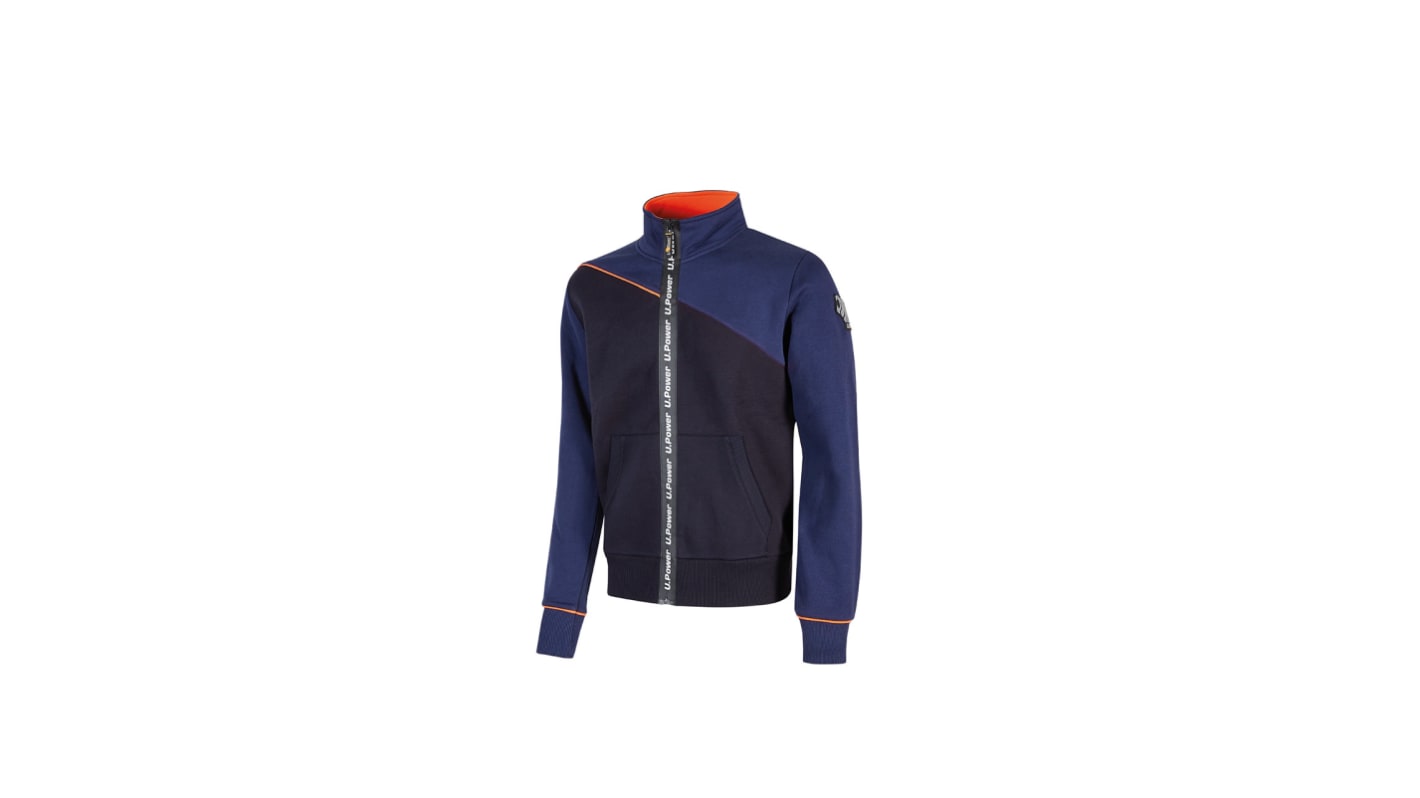 UPower URANUS Blue 35% Polyester, 65% Cotton Work Hoodie 4XL