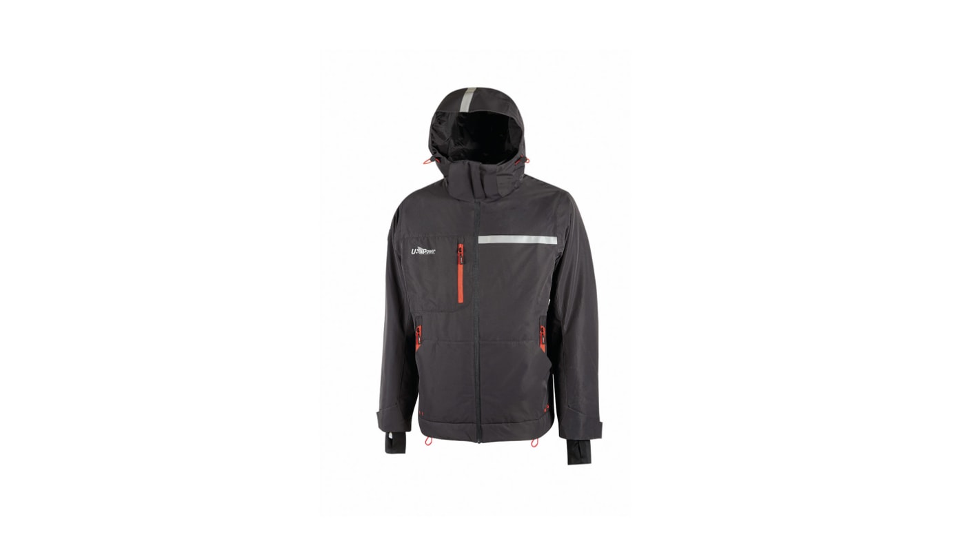 UPower U-Supremacy Kapuzenjacke Unisex Kapuzenjacke Leichte Ausführung, Winddicht Grau, Größe L