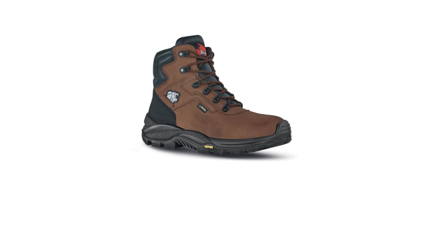 U Group Gore - Tex Herren Knöchel-Sicherheitsstiefel Braun, mit Zehen-Schutzkappe, Größe 45 / UK 10.5, EN20345 S3