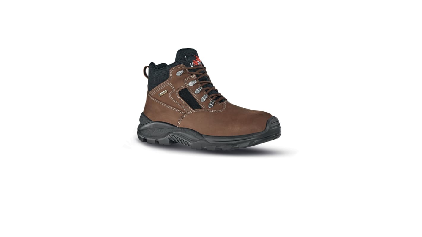 U Group Gore - Tex Herren Knöchel-Sicherheitsstiefel Braun, mit Zehen-Schutzkappe, Größe 42 / UK 8, EN20345 S3