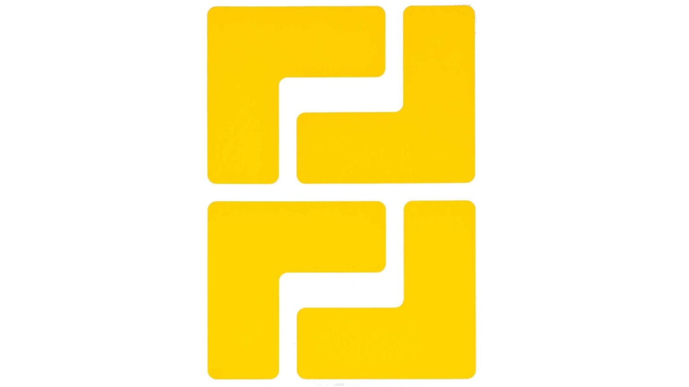 Brady Polyester Social Distancing Floor Mat Ground Marking Floor Sign, Self-Adhesive