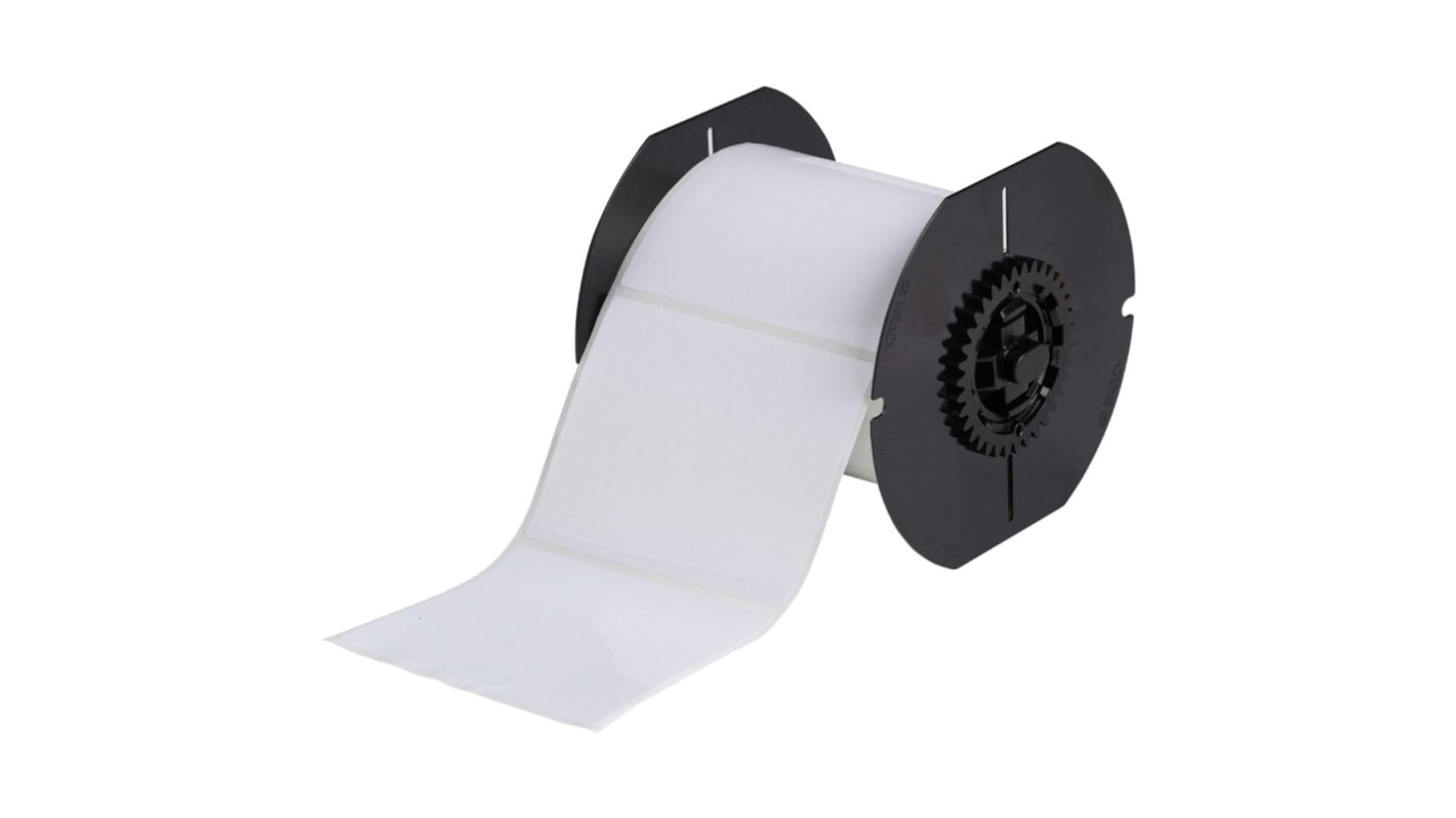 Brady B33 White Label Roll, 101.6mm Width, 76.2mm Height, 500Per Roll Qty