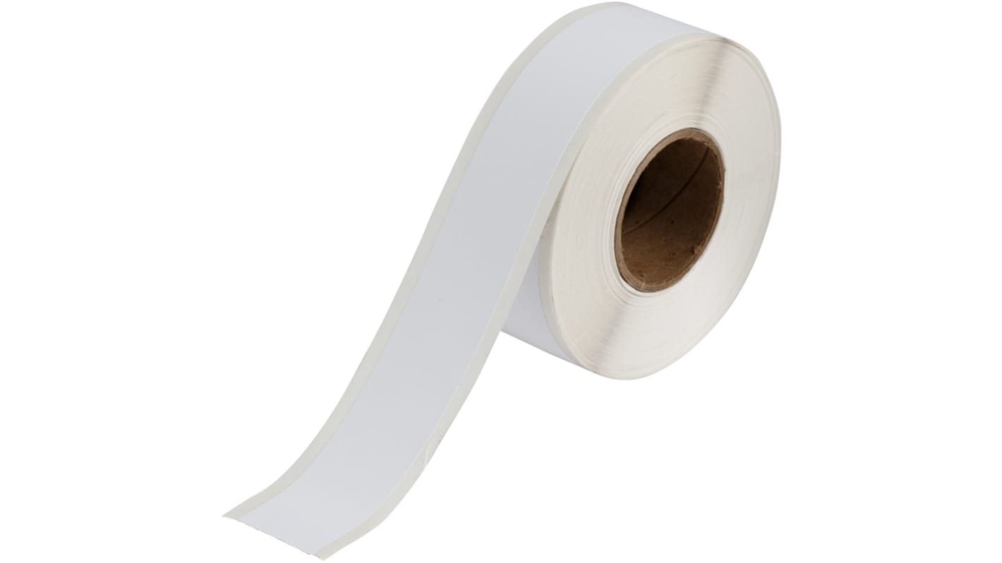 Brady BradyJet on White Label Printer Tape, 30.48 m Length, 28.58 mm Width