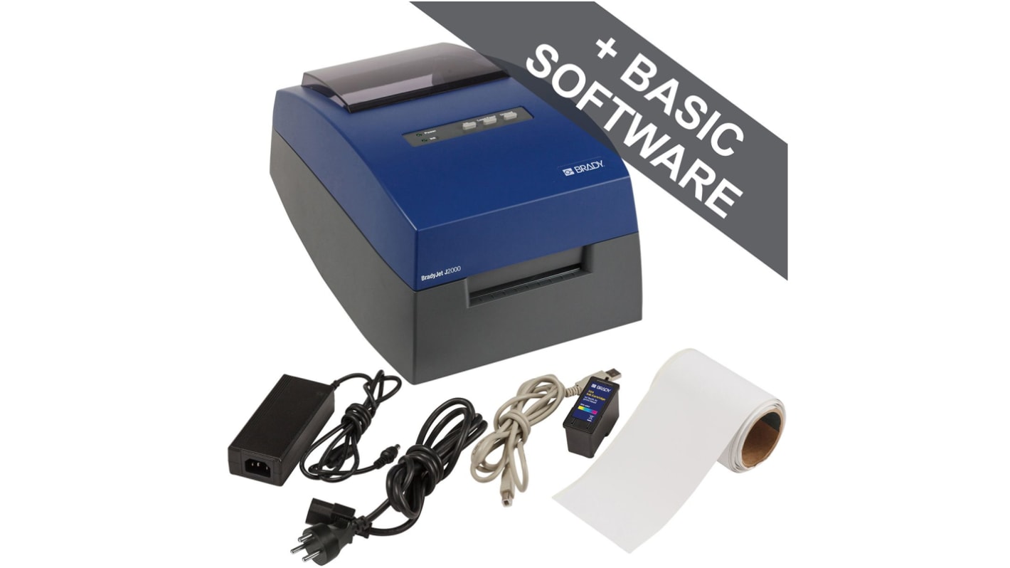 Etichettatrice Brady J2000, largh. 101.60mm max, spina tipo C - EU