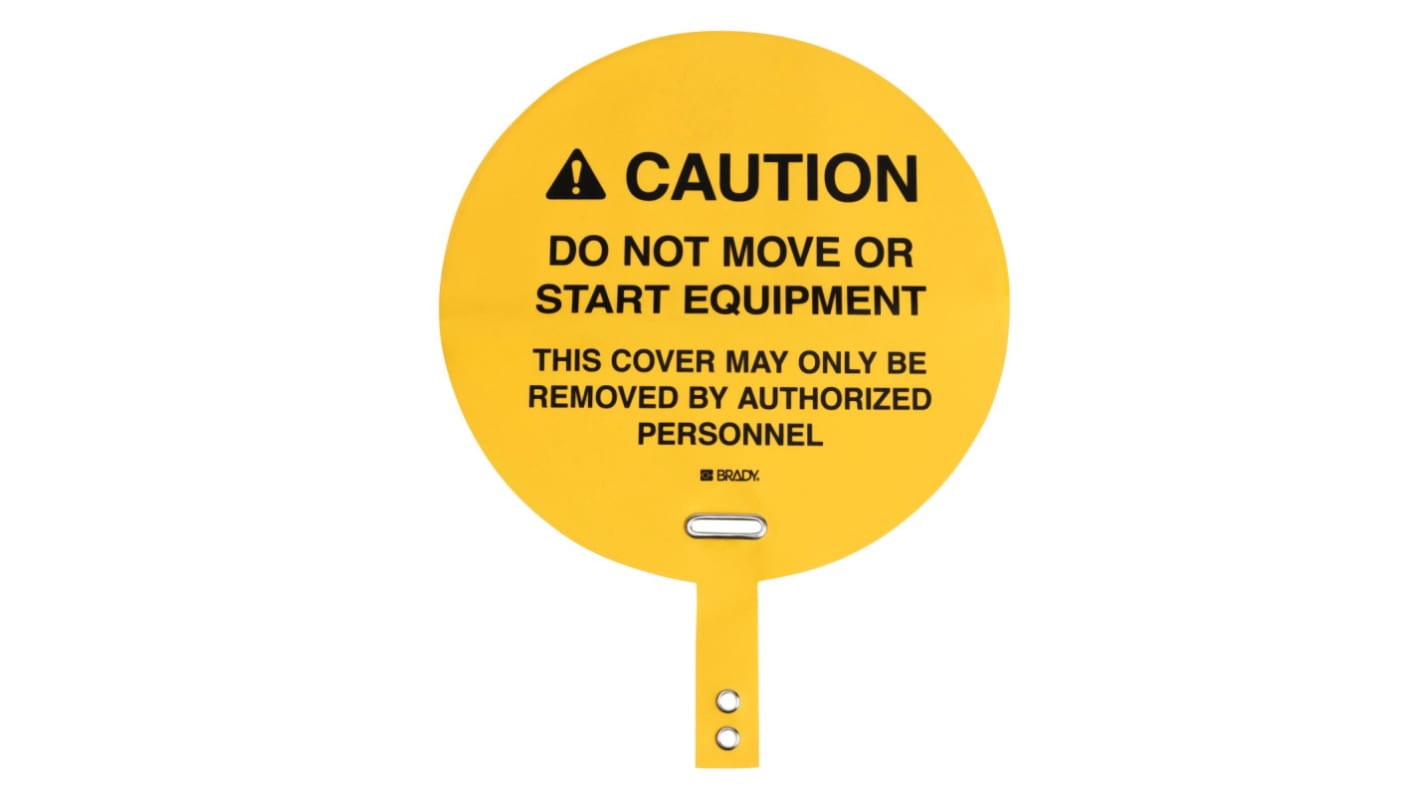 Brady Self-Adhesive Fork Lift Hazard Hazard Warning Sign (English)
