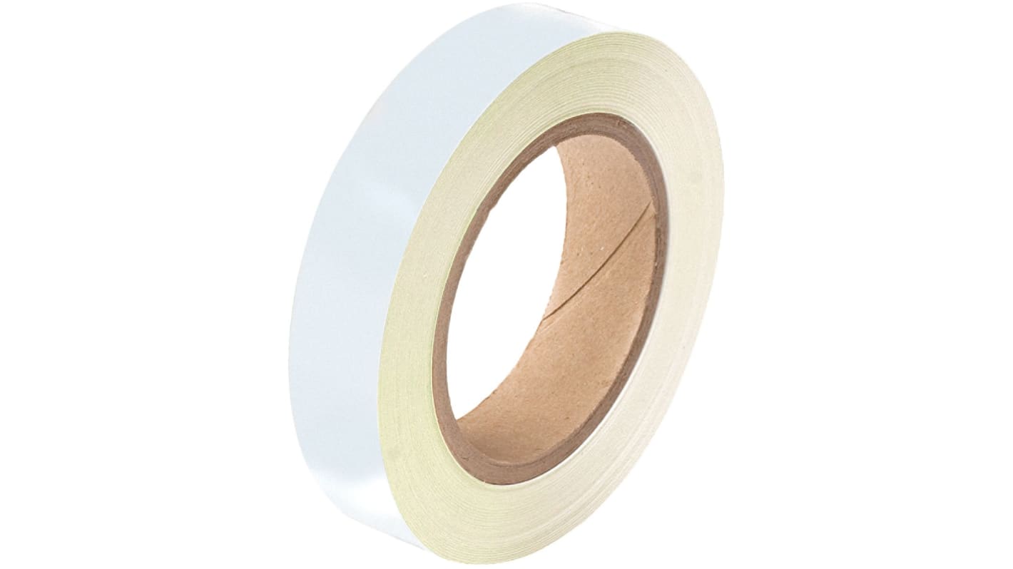 Brady White Polyester Pipe Marking Tape, Dim. W 25mm x L 33m