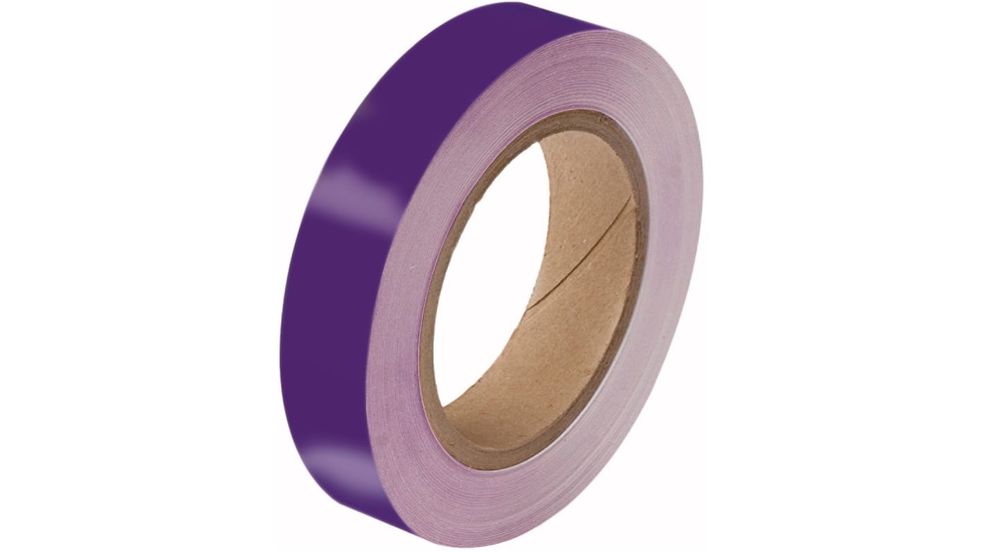 Brady Purple Polyester Pipe Marking Tape, Dim. W 25mm x L 33m