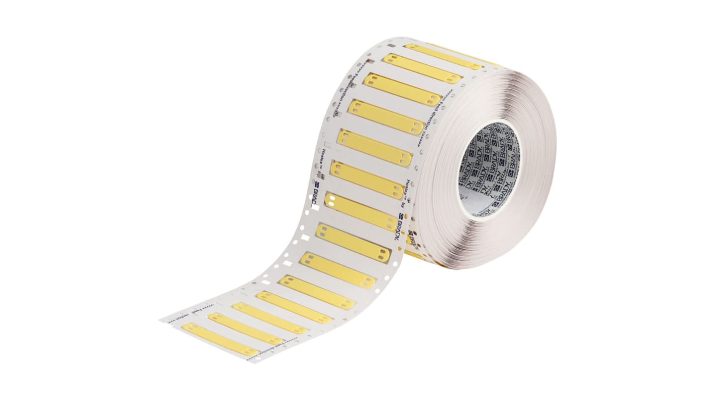 Brady Heatex Cable Tie Cable Label, Yellow, for Cable Labelling, 620337