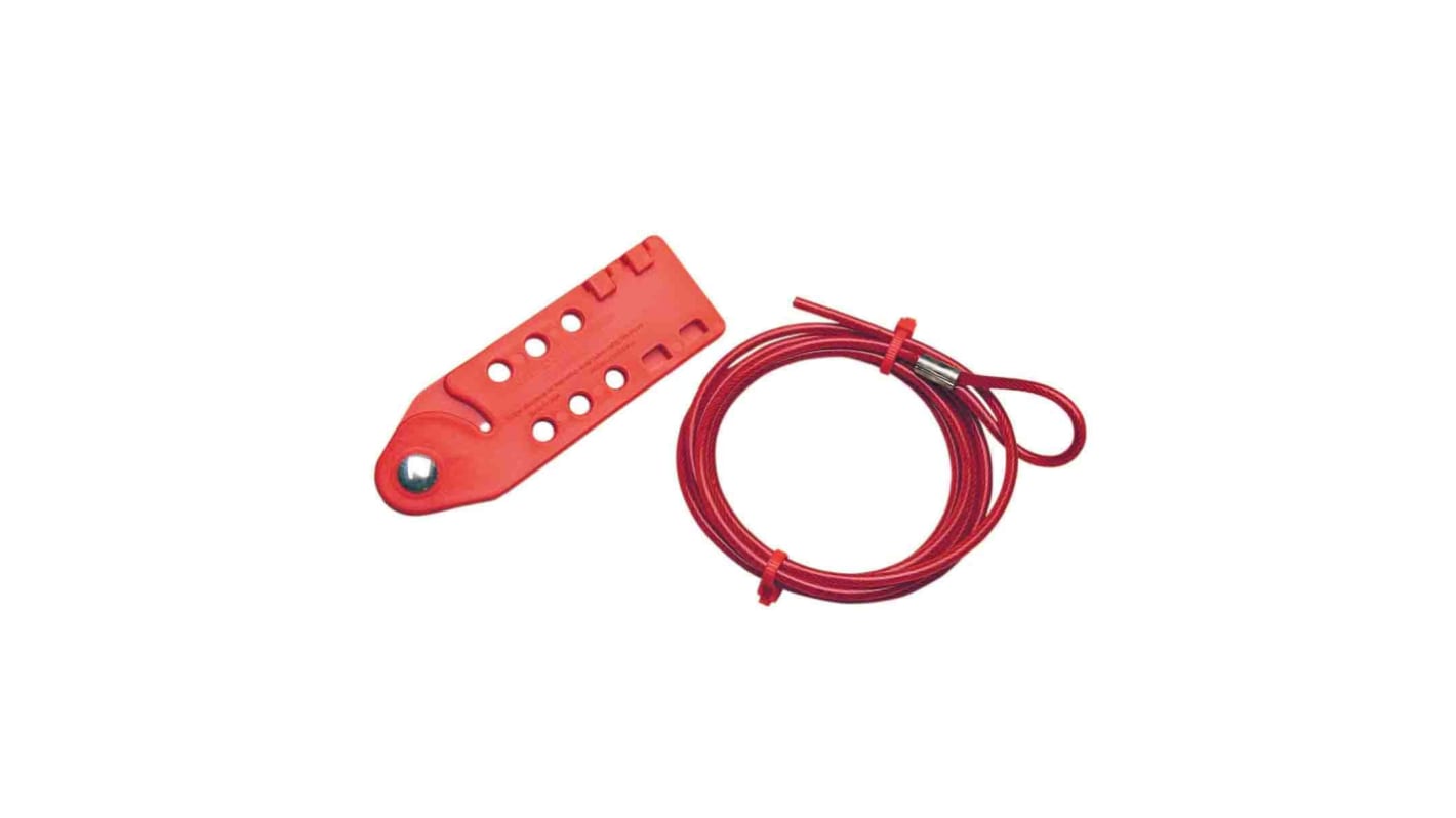 Dispositivo di blocco per cavi Brady in Acciaio, 6 fori di bloccaggio, grillo da 8.00mm