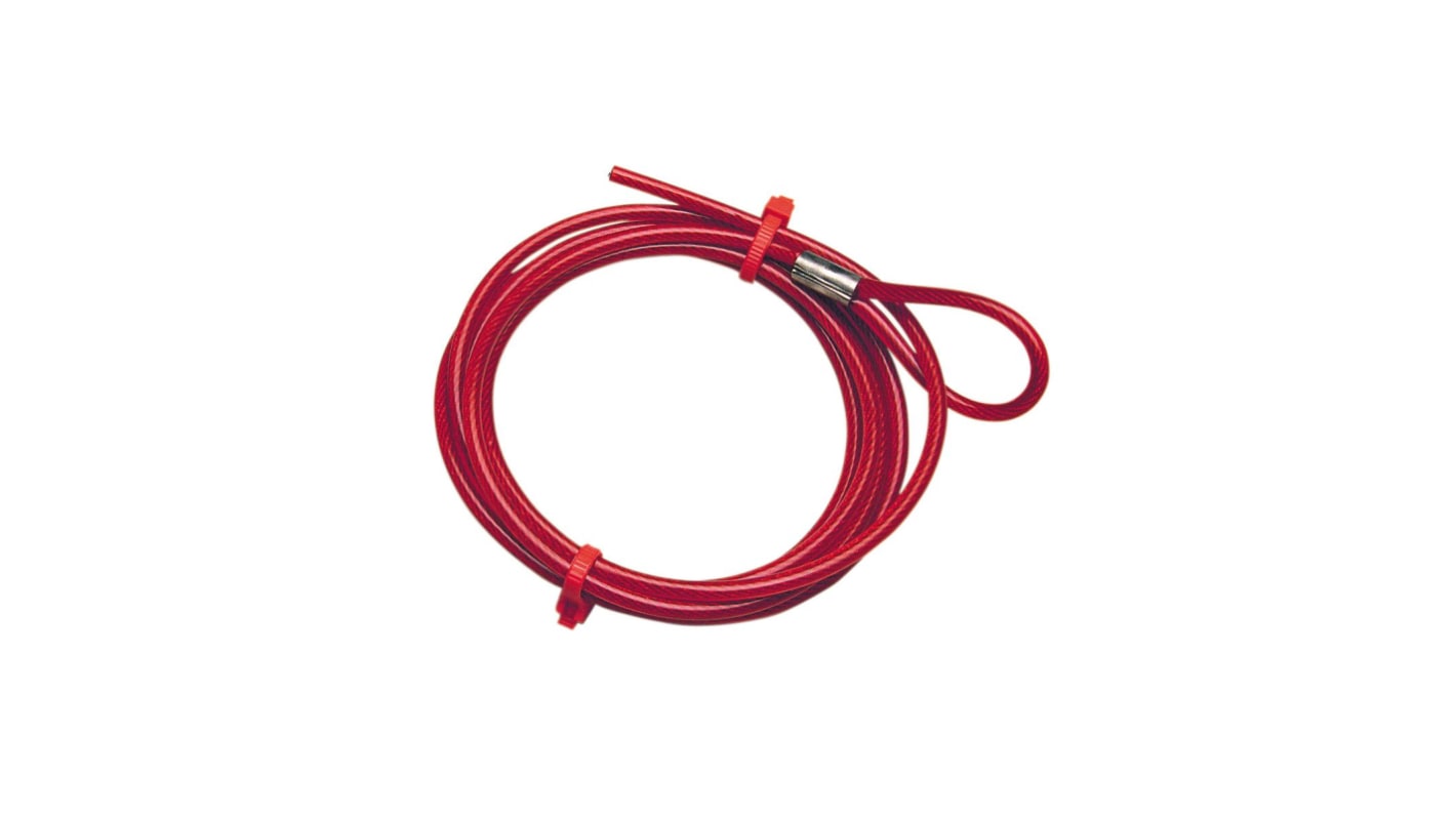 Brady Kunststoff Halter Typ Kabelschlossz. Verwend.mit Kabelverriegelung 277-3505, Rot