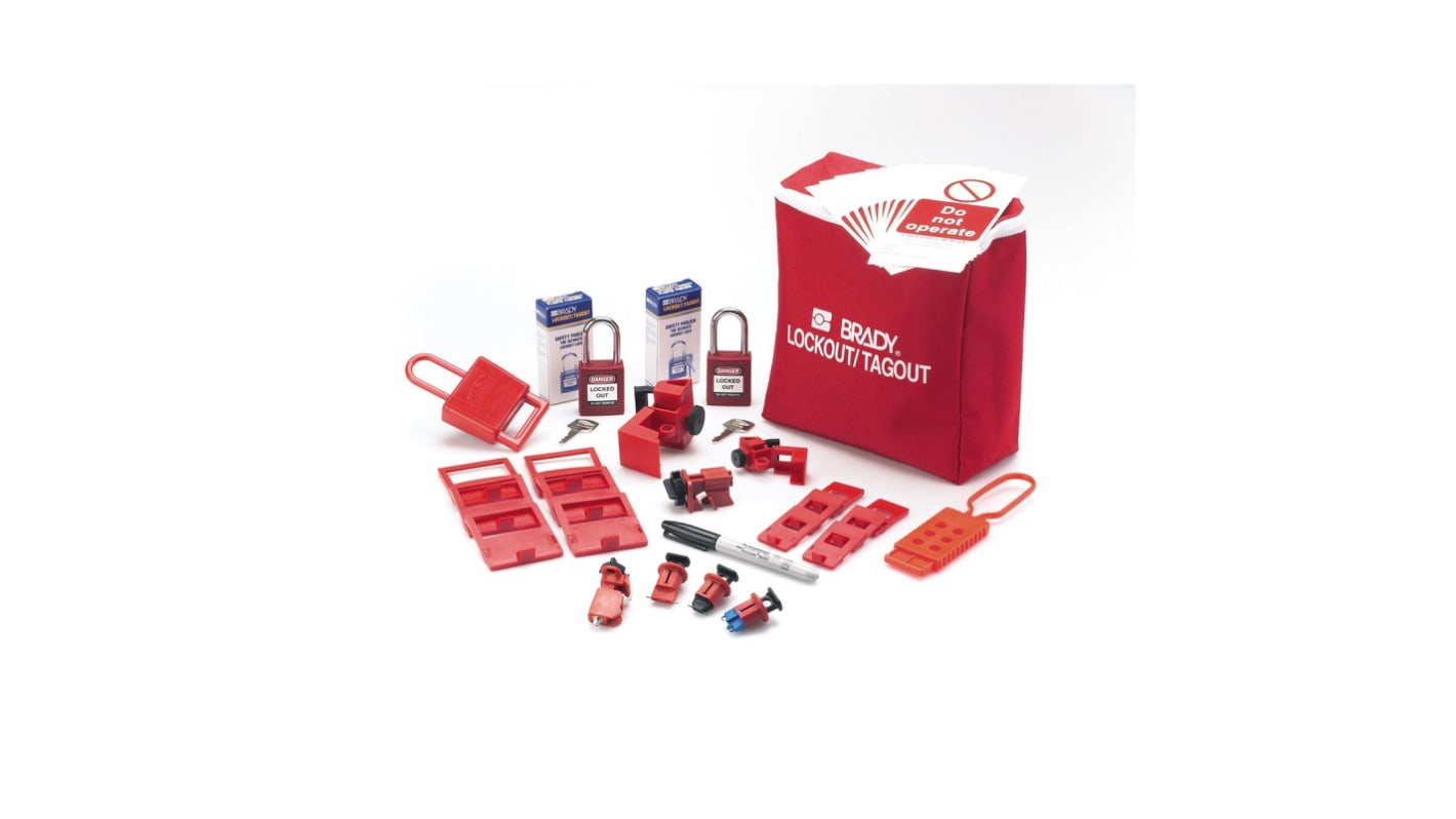 Brady Black, Blue Lockout Tagout Kits