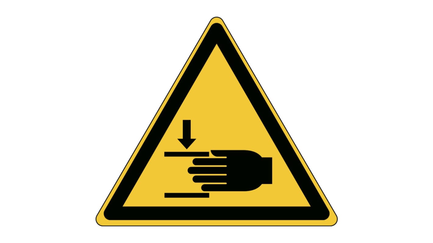 Brady Self-Adhesive Machinery Hazard Hazard Warning Sign