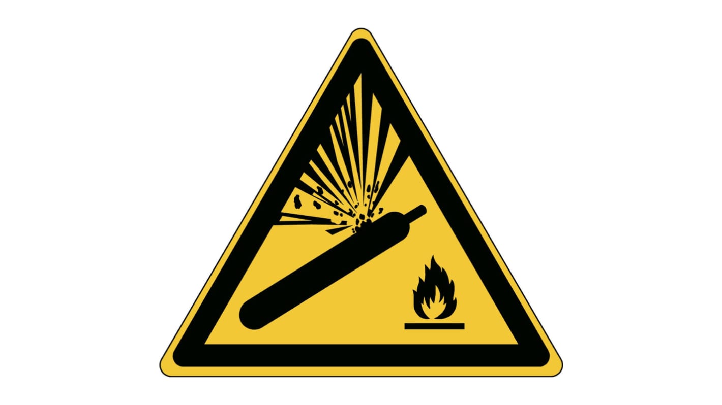 Brady Laminated Polyester B-7541 Mandatory Compressed Gas Sign
