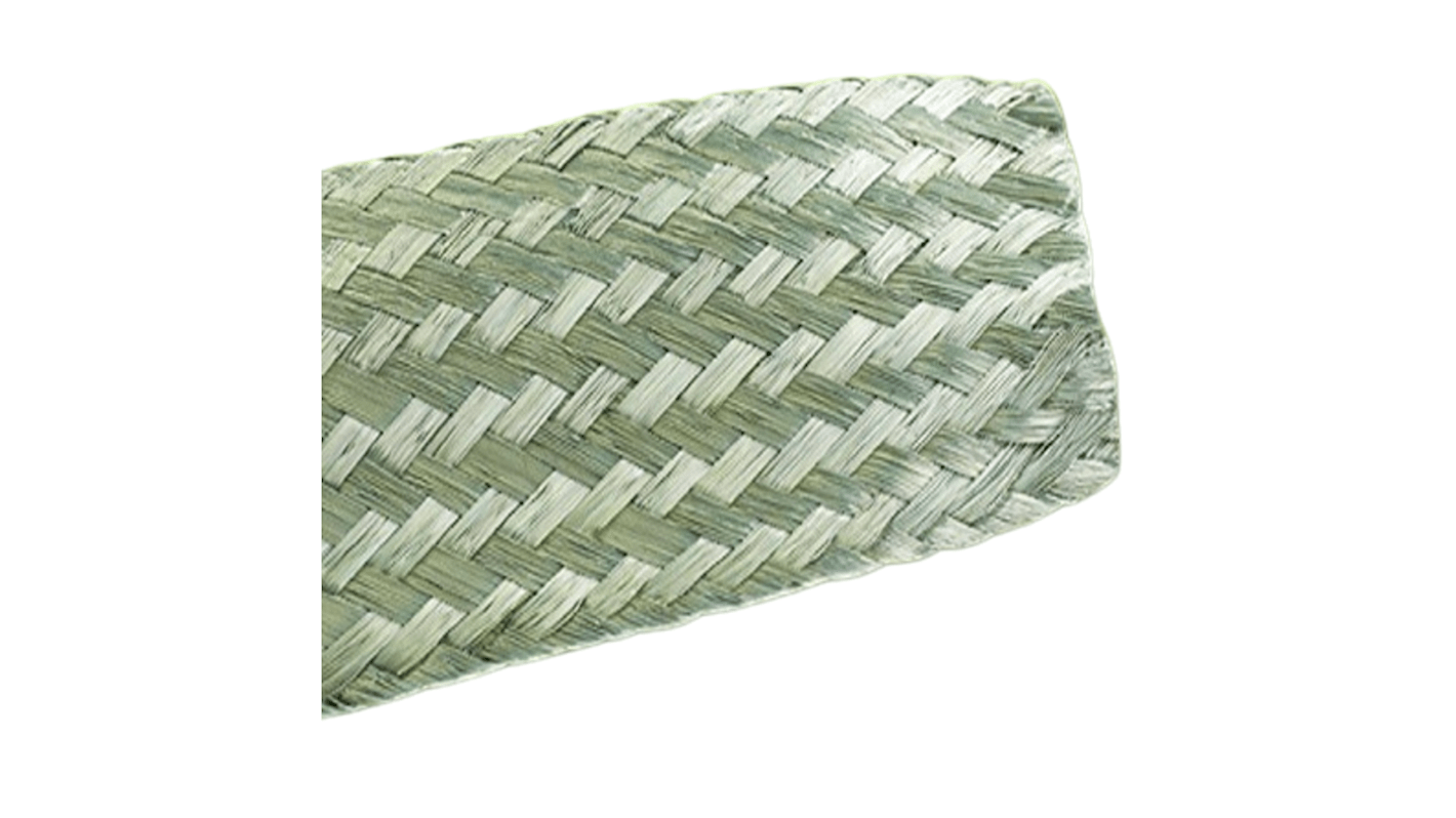 Alpha Wire Expandable Braided Tinned Copper Silver Braided Copper Wire, 1.98mm Diameter, 30m Length, FIT Wire